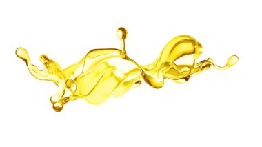 Splash oil 3d illüstrasyon, 3D görüntüleme.