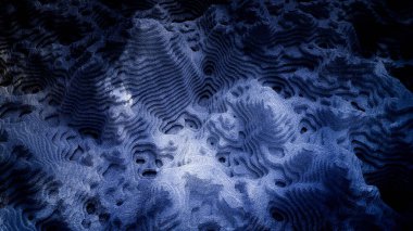 Tahtadan, taştan ya da diğer malzemeden yapılmış soyut dokular. 3d illüstrasyon, 3d canlandırma.