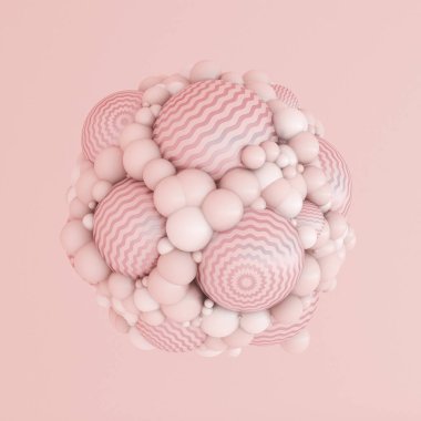 Pembe beyaz ışık arka planı, stüdyo ve kaide. 3d illüstrasyon, 3d canlandırma.