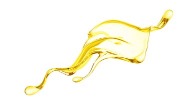 Splash oil 3d illüstrasyon, 3D görüntüleme.