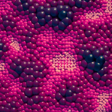 Toplarla, bilimle, molekülle, atomla güzel bir arka plan. 3d illüstrasyon, 3d canlandırma.