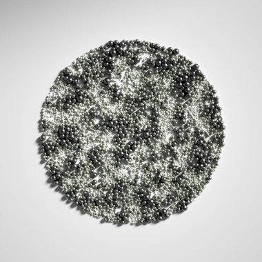 Toplarla, bilimle, molekülle, atomla güzel bir arka plan. 3d illüstrasyon, 3d canlandırma.