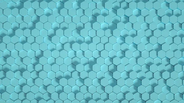 Geometri Hexagon Bakgrund Illustration Återgivning — Stockfoto