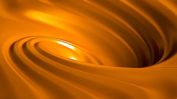 Spiral Splash Caramel Illustration Rendering — Stock Photo, Image