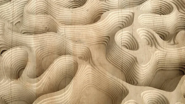 Relieve Textura Abstracta Hecha Madera Piedra Otro Material Ilustración Representación — Foto de Stock