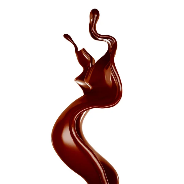 Pouco Chocolate Ilustração Renderização — Fotografia de Stock