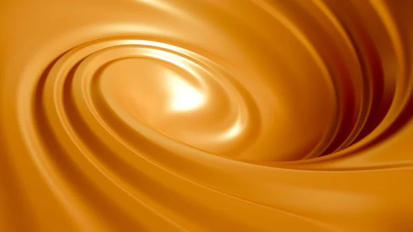 Spiral Splash Caramel Illustration Rendering — Stock Photo, Image