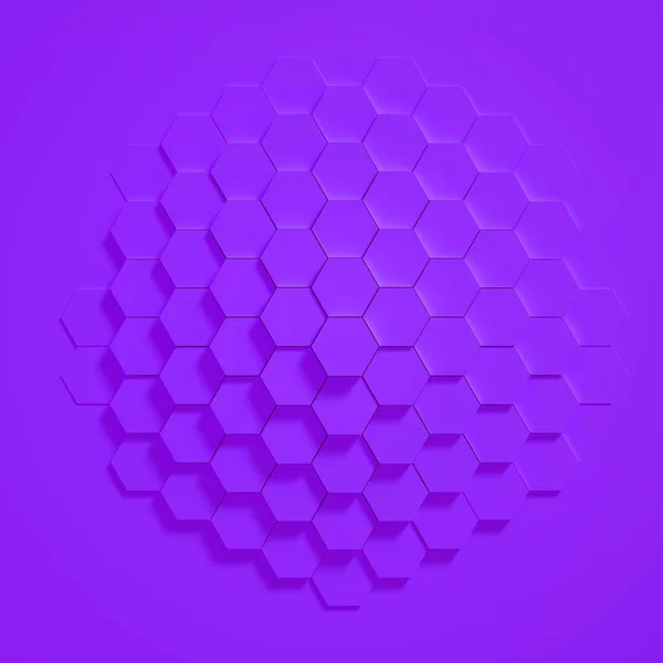 Geometria Hatszög Háttér Illusztráció Renderelés — Stock Fotó