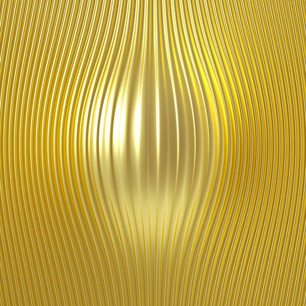Metallic Gouden Achtergrond Met Driedimensionale Print Illustratie Weergave — Stockfoto