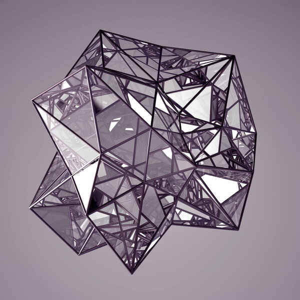 Beautiful abstraction background minimalism. 3d illustration, 3d rendering.