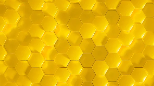 Geometri Hexagon Bakgrund Illustration Återgivning — Stockfoto