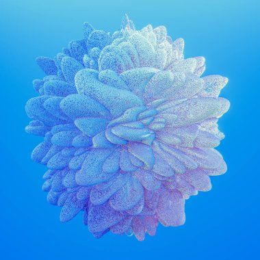 Güzel renkli duman. 3d illüstrasyon, 3d canlandırma.