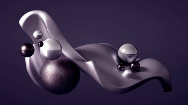 Güzel soyutlama arka plan minimalizmi. 3d illüstrasyon, 3d canlandırma.