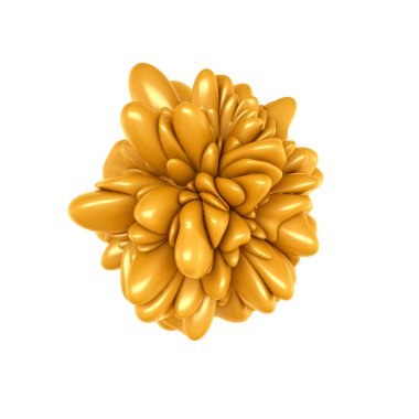 Karamel sıçraması. 3d illüstrasyon, 3d canlandırma.