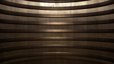 Lüks, zarif stüdyo kaidesi. 3d illüstrasyon, 3d canlandırma.