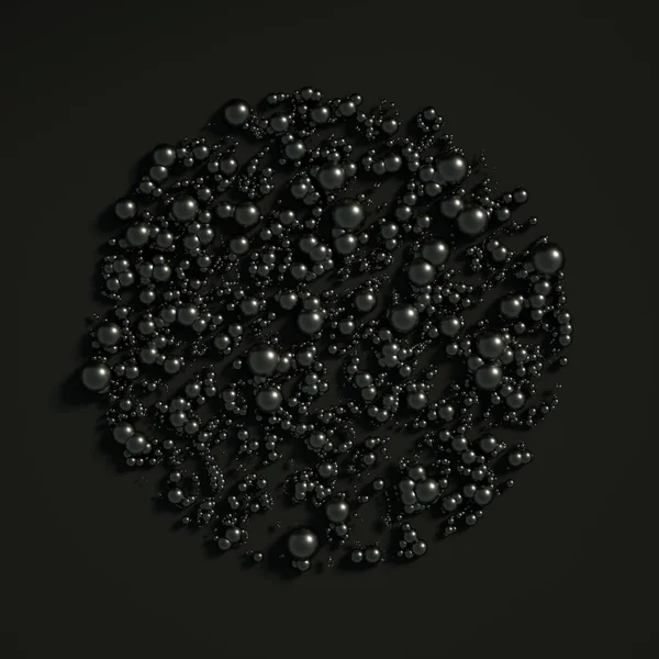 ボール 原子で美しい背景 3Dイラスト 3Dレンダリング — ストック写真