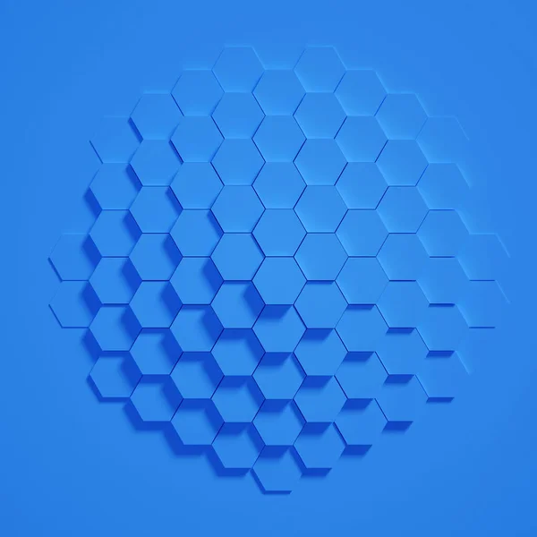 Geometri Hexagon Bakgrund Illustration Återgivning — Stockfoto