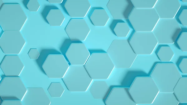 Geometri Hexagon Bakgrund Illustration Återgivning — Stockfoto