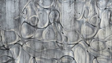 Rahatlama, alçı ve onarım ile güzel modern arka plan dokusu. 3d illüstrasyon, 3d canlandırma.