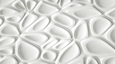 Soyut taş dokusu beyaz arkaplan. 3d illüstrasyon, 3d canlandırma.