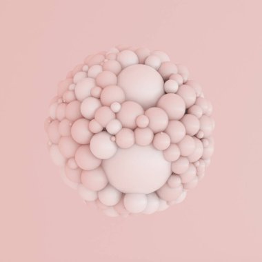 Pembe beyaz ışık arka planı, stüdyo ve kaide. 3d illüstrasyon, 3d canlandırma.