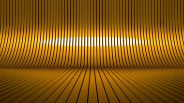 Lüks, zarif stüdyo kaidesi. 3d illüstrasyon, 3d canlandırma.