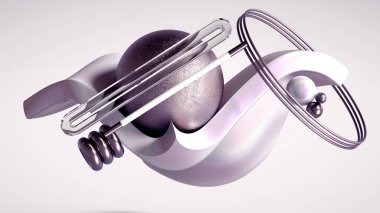 Güzel soyutlama arka plan minimalizmi. 3d illüstrasyon, 3d canlandırma.