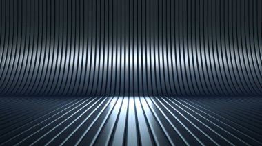 Lüks, zarif stüdyo kaidesi. 3d illüstrasyon, 3d canlandırma.