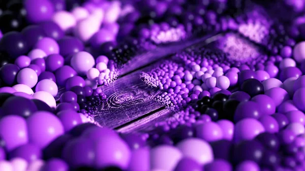 Bellissimo Sfondo Con Palle Scienza Molecola Atomo Illustrazione Rendering — Foto Stock