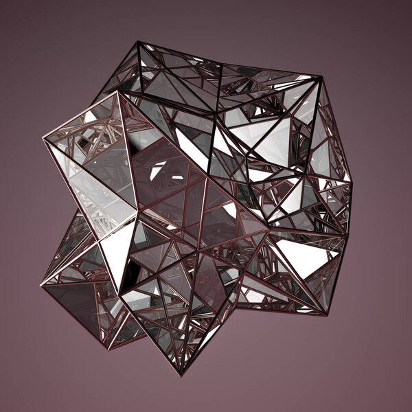 Beautiful abstraction background minimalism. 3d illustration, 3d rendering.