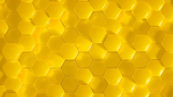 Geometria Fundo Hexágono Ilustração Renderização — Fotografia de Stock