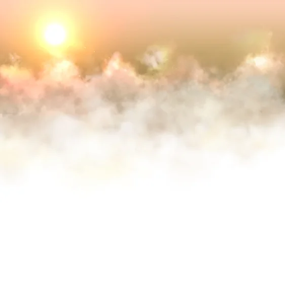 Banner met wolken en de achtergrond het invoegen van gegevens / tekst — Stockfoto