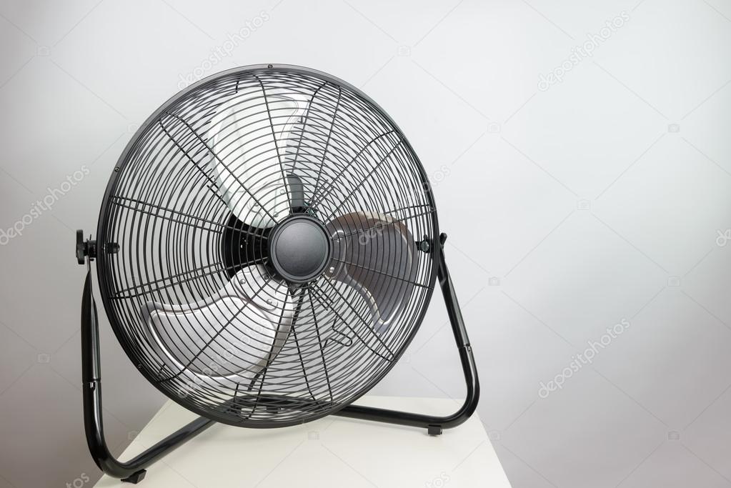 big ventilation fan on white background