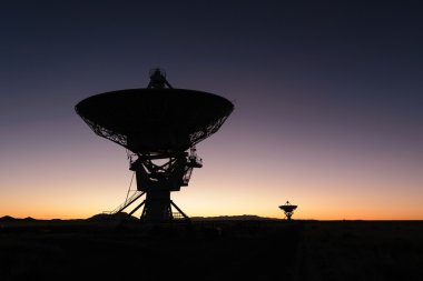 Huge antenna dish at Very Large Array clipart