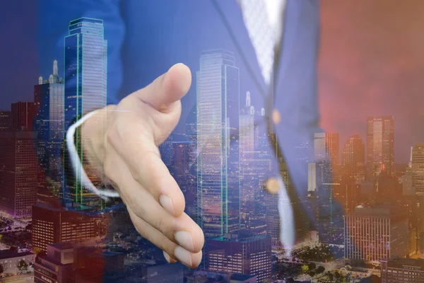 işadamı ulaşan el, el sallamak, anlaşma anlaşma