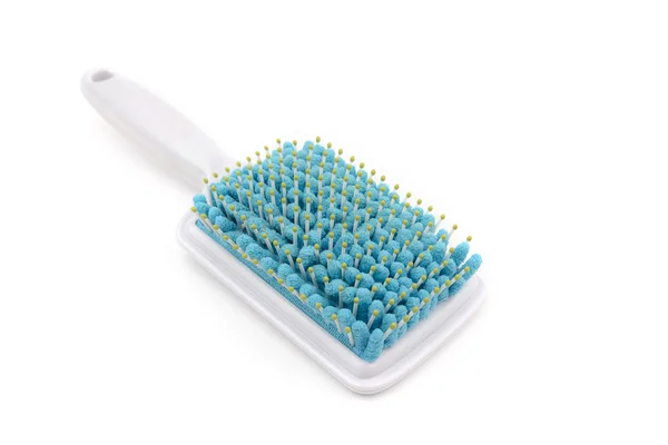 Moderno azul micro fibra pente de cabelo — Fotografia de Stock
