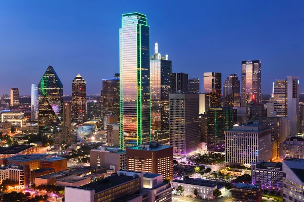 Dallas Blick auf die Innenstadt vom Reunion Tower aus aufgenommen — Stockfoto