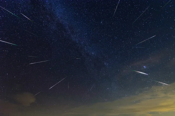 Perseid Meteor Shower outburst 2016 — Stock Photo, Image