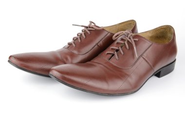 kahverengi deri madalyon toe wholecuts Ayakkabı