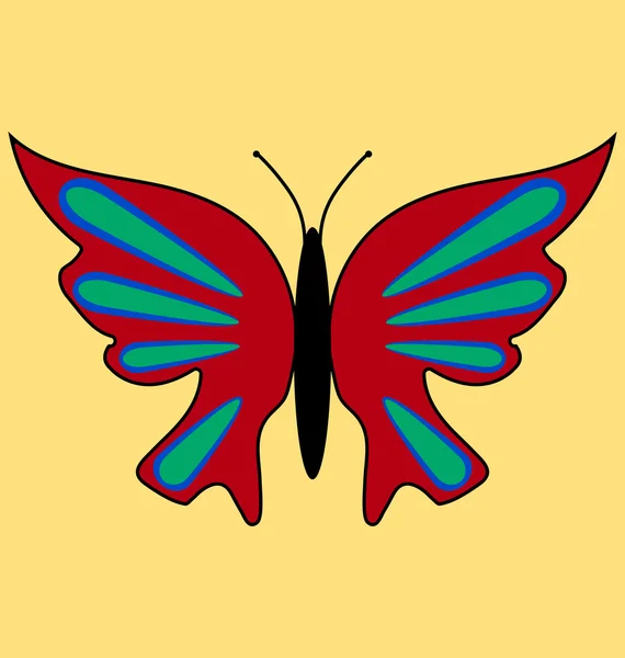 Mariposa imagen 4 — Vector de stock