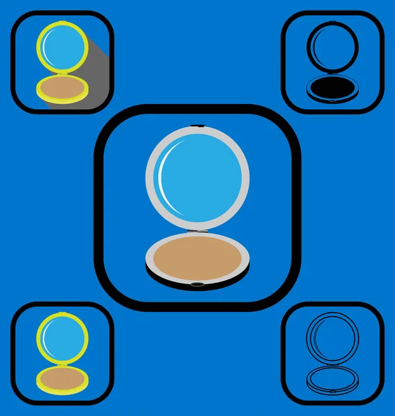 Pudra kutusu Icons set