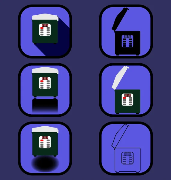 Multicooker Icons set