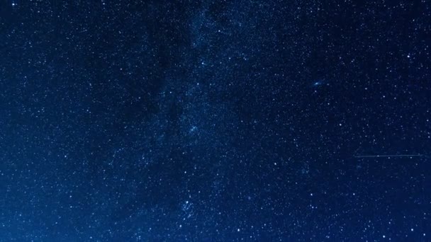 Zeitraffer-Sternenuntergang und die Milchstraße — Stockvideo