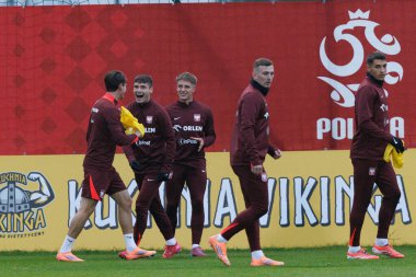 Players of Poland seen during Polish football national team training during October camp (Maciej Rogowski/Ball Raw Images)