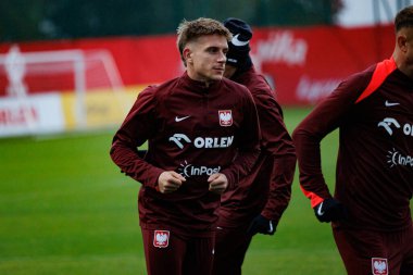 Michal Skoras seen during Polish football national team training during October camp (Maciej Rogowski/Ball Raw Images)