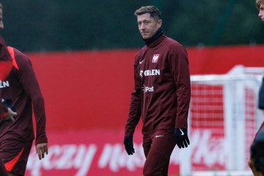 Robert Lewandowski seen during Polish football national team training during October camp (Maciej Rogowski/Ball Raw Images)