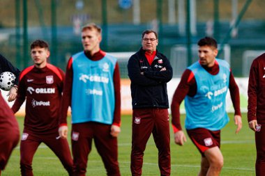 Jan Urban seen during Official press conference and  training of Polish National team before game against New Zealand (Maciej Rogowski/Ball Raw Images)