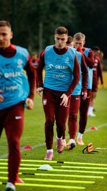 Krzysztof Piatek seen during Official press conference and  training of Polish National team before game against New Zealand (Maciej Rogowski/Ball Raw Images)