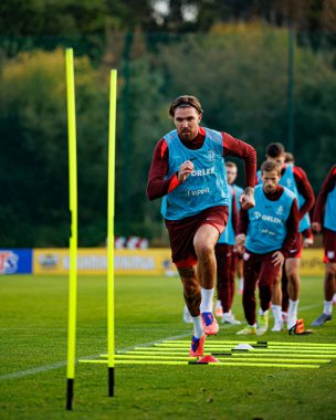 Przemyslaw Wisniewski seen during Official press conference and  training of Polish National team before game against New Zealand (Maciej Rogowski/Ball Raw Images)