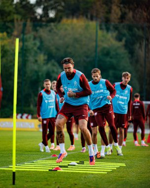 Przemyslaw Wisniewski seen during Official press conference and  training of Polish National team before game against New Zealand (Maciej Rogowski/Ball Raw Images)